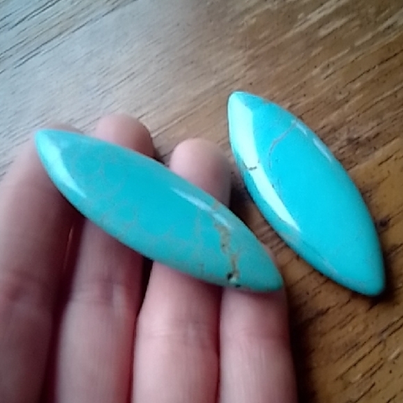 Turquoise Crystal Cabochons!!! - Picture 4 of 4
